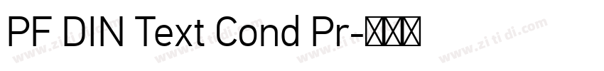 PF DIN Text Cond Pr字体转换